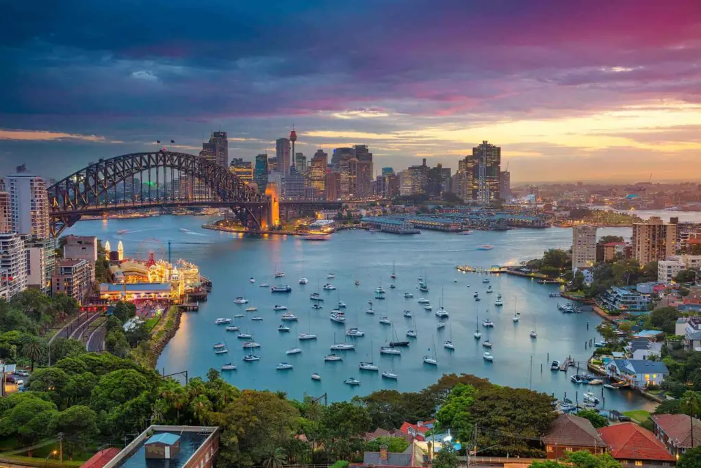 Scenic view of Sydney Harbour used for promoting mobile physiotherapy services in Sydney by Health Next Door