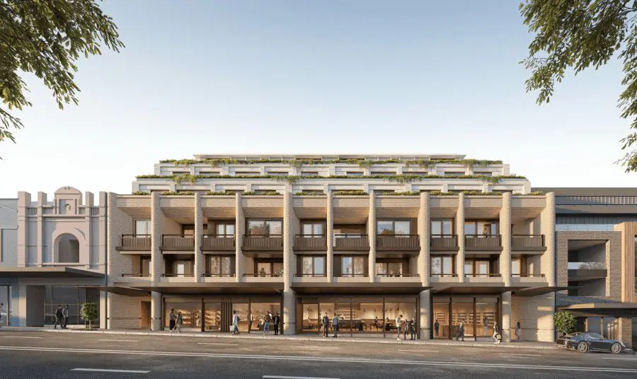 Modern residential and commercial development in the heart of Mosman, representing the growing need for mobile physiotherapy services in high-density urban living environments.
